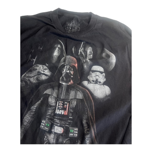 Star Wars Men's‎ Long Sleeve Large, Black Cotton T Shirt